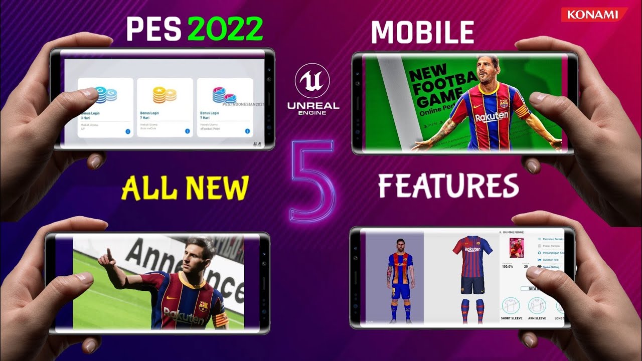 This is The PES 🥳 All new 5 Changes in pes 2022 mobile 😍 Part 2 🔥eFP login, kit selection.