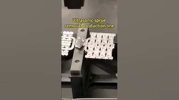 Ultrasonic degating production line