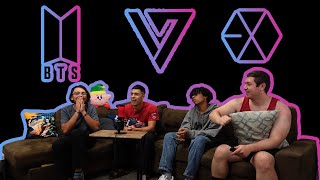 REACTING TO KPOP [ BTS, EXO, SEVENTEEN ]