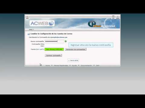 Cambiar una Contraseña de Correo desde Webmail