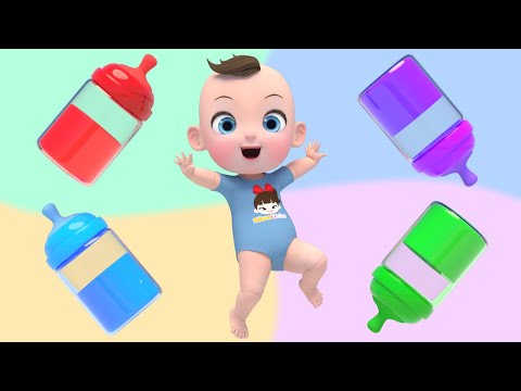 milk bottle <strong>Finger</strong> Family | Baby Shark + <strong>more</strong> Nursery Rhymes &amp;amp; Kids Songs | Kindergarten