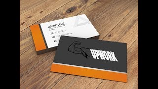how to make a business card illustrator (gym) 💪💪💪💪