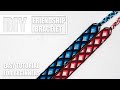 Fade Gradient Diamonds Macrame Friendship Bracelet | Easy Tutorial for Beginners