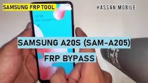Samsung Galaxy A20s (sm-a205) frp Bypass Android 10 | Samsung Frp Tool