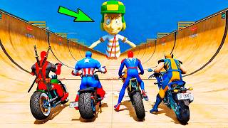 DESAFIO DE MOTOS COM HOMEM ARANHA vs CHAVES - GTA V