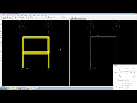 SAP2000 Plane Frame Analysis