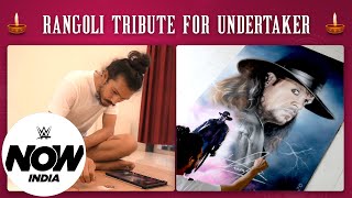 Indian Artist Makes Shockingly Realistic RANGOLI Art for Undertaker | Diwali Special: WWE Now India image