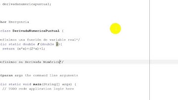 Derivada Numérica Puntual en Java