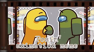 Posin' || animation meme || Among us || Yellow x Lime || Gift for Rodamrix