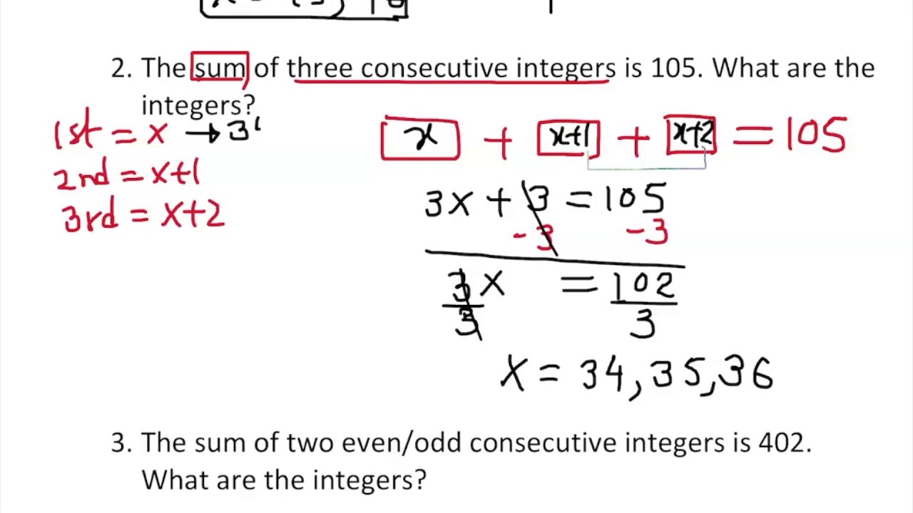 problem solving on integer