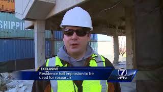 UNL residence hall implosion to be used for research