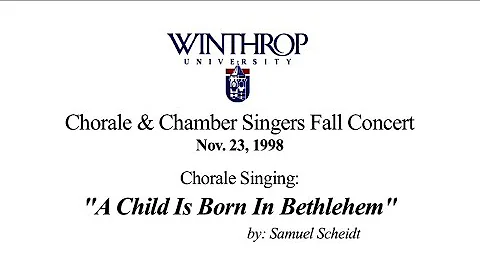 "A Child is Born in Bethlehem" by Scheidt | Winthr...