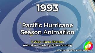 1993 Pacific Hurricane Season Animation