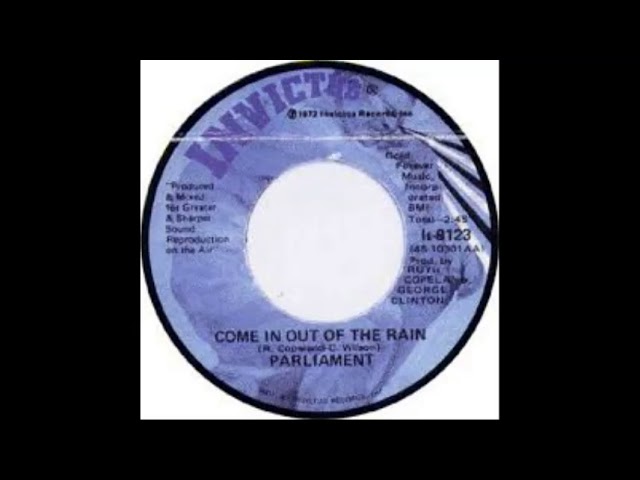 The Parliament - Come in out of the rain