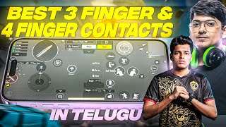 Bgmi best 3 finger 4 finger controls how to set in Telugu #bgmitipsandtricks #bgmi