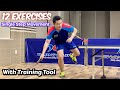 12 single step movement exercises with table tennis training tool   training at home