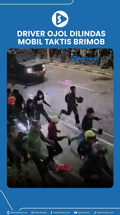 Mencekam! Rantis Brimob Tancap Gas, Driver Ojol Jadi Korban di Aksi Demo