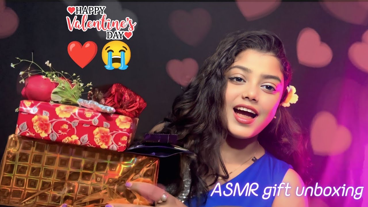 ASMR Распаковка подарка на День святого Валентина 🎁😭