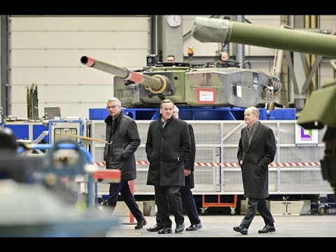 გერმანიისა და დანიის პრემიერ-მინისტრები ტყვია-წამლის ქარხნის საძირკვლის ჩაყრის ცერემონიას დაესწრნენ