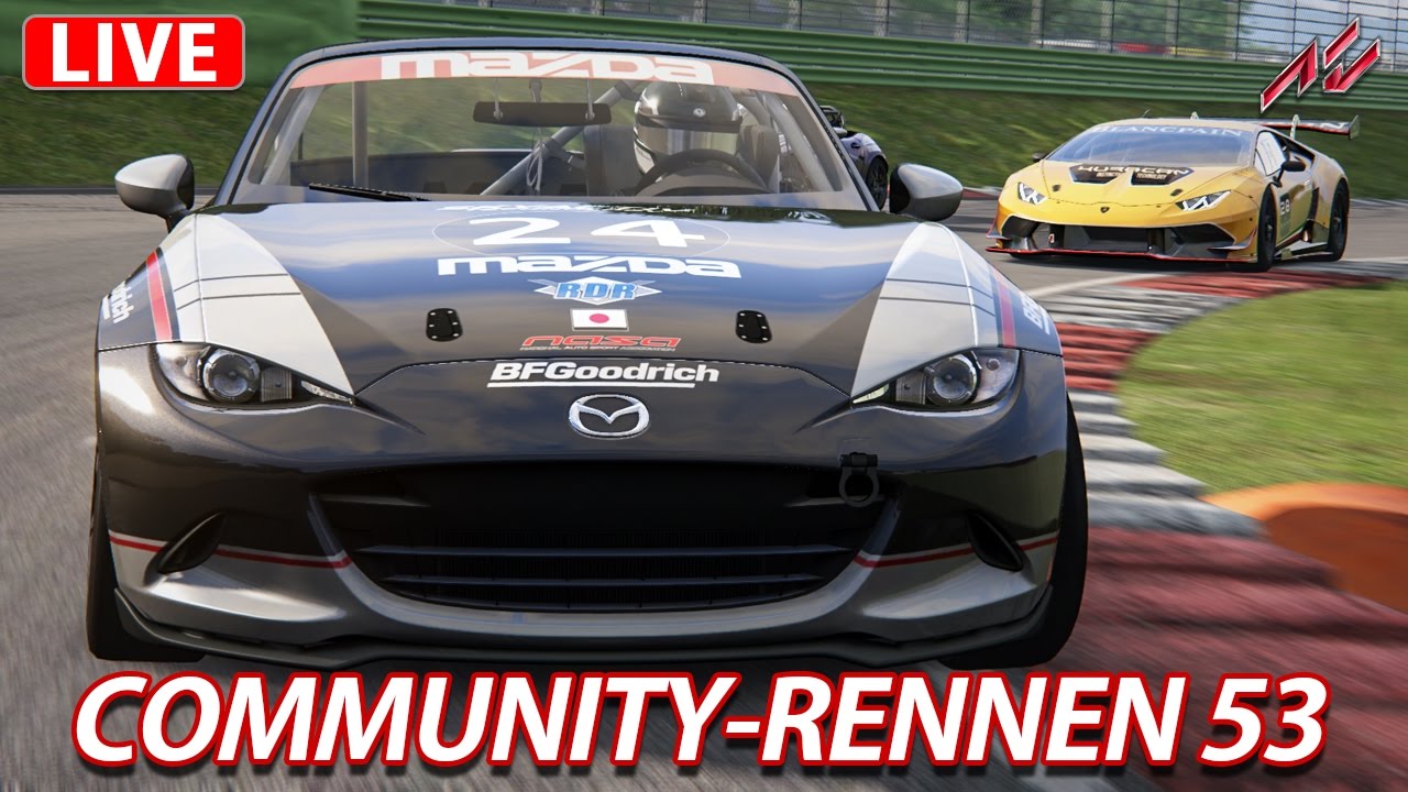 Community-Rennen #53 - LIVE | Assetto Corsa [HD] Multiclass ...