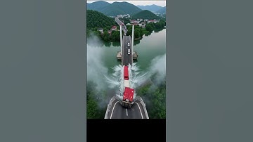 Cầu dây văng có địa thế cực đẹp đã bị sập nhiều ô tô gặp nạn