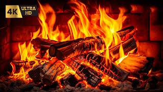 🔥 FIREPLACE Ultra HD 4K. Fireplace with Crackling Fire Sounds. Fireplace Burning. Fire Background