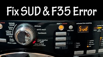 SUD F35 Error - MAYTAG / WHIRLPOOL Washing Machine