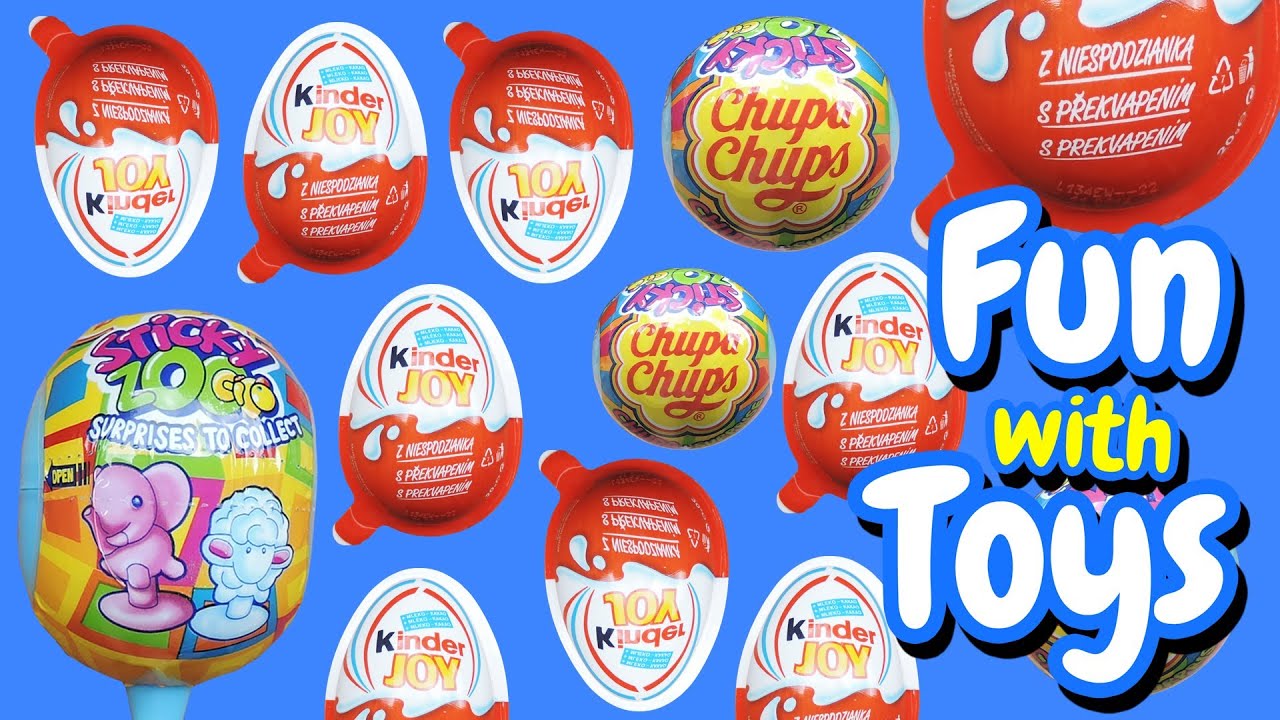 Kinder Surprise Rio 2 Eggs Jajko niespodzianka Chupa Chups Surprise Sticky Zoo