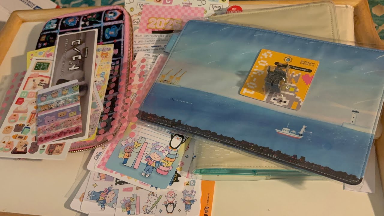 Yet another Hobonichi haul! Also Shine Sticker Studio November 2025 subscription!