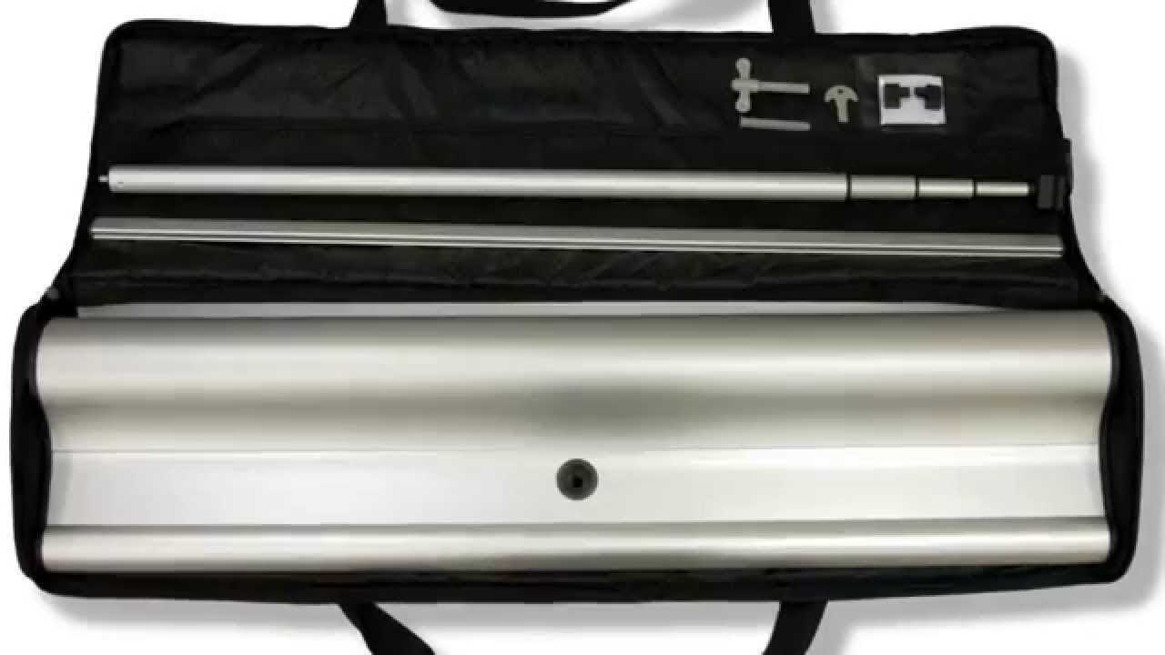 Bannerad Q Series Banner Assembly With Zipon Strip Demo Youtube
