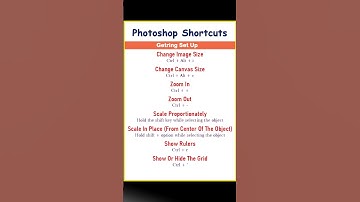 photoshop Shortcut Keys