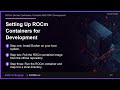 Unlock Portable AMD GPU Development with ROCm Docker Containers #AMDevs