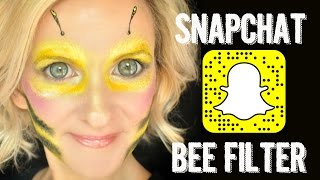 bee makeup bumble halloween snapchat face filter paint filters costume tutorial painting easy simple bees try costumes snap chat looks