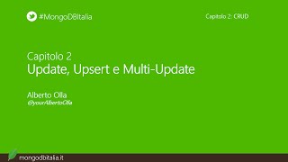 Update: Upsert e Multi-Update - Corso base di MongoDB
