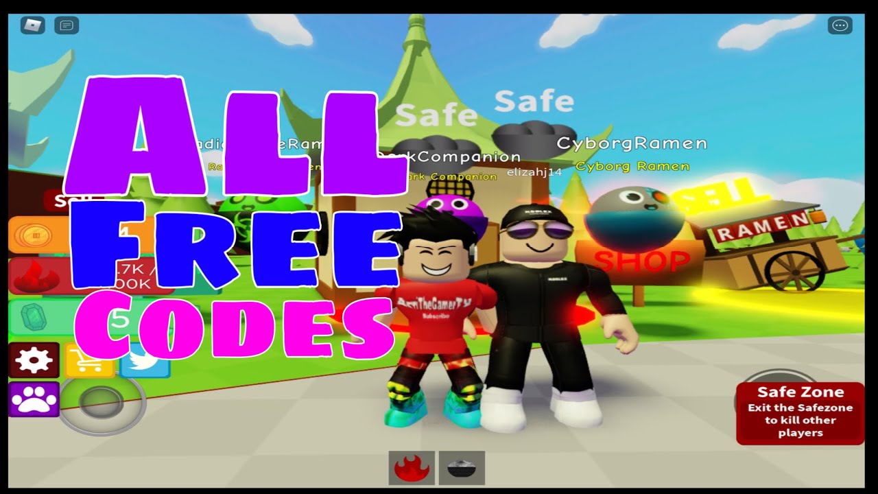 ALL FREE CODES RAMEN SIMULATOR ROBLOX YouTube