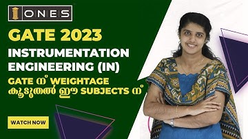 GATE 2023 | Instrumentation Engineering (IN) | Subject wise Weightage