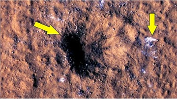 NASA Found Meteorite Crashed Impact Crater On Mars Surface Recorded By  Mars Reconnaissance Orbiter