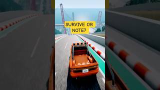 Chance of survival with different vehicle  #beamngdrive #beamng #car #game #gaming #cars
