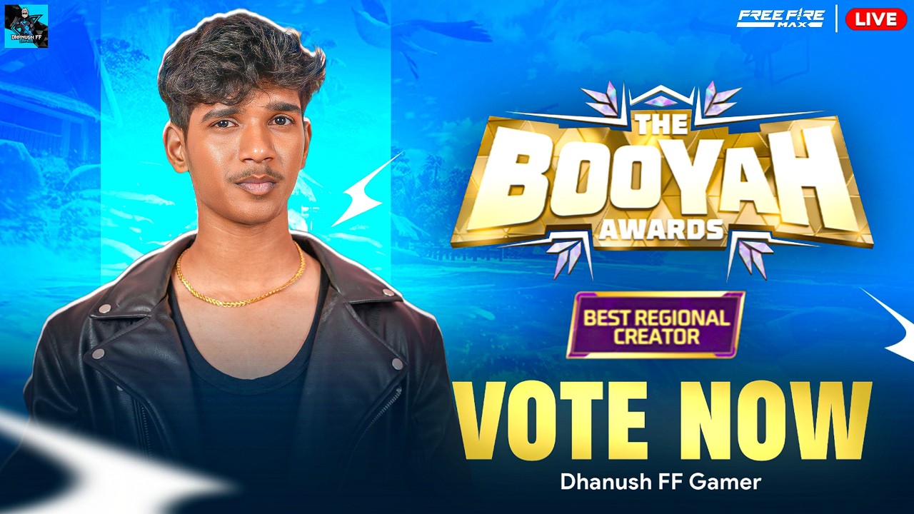 MOWA VOTE VESAVA? 🥺🔥 | DHANUSH FF GAMER LIVE | BOOYAH AWARDS 🏆| FREE FIRE IN TELUGU #dfg #freefire