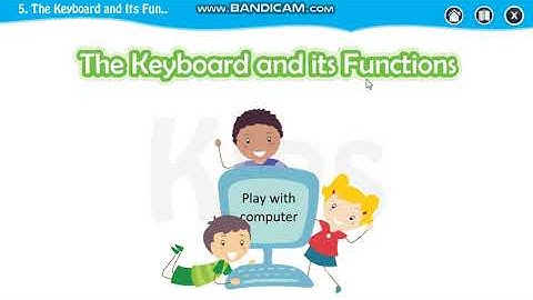 Std II Lesson 5 Keyboard and its functions