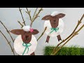 Schäfchen aus Wattepads 🐑 🥰