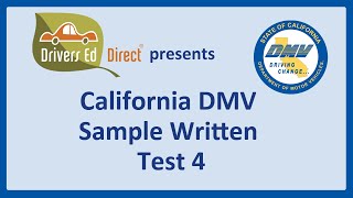 DMV Website Practice Test Questions  💙 CA DMV Sample Knowledge Permit Test 💙 Blue Series DMV Test #4 by Drivers Ed Direct Driving School 3,258 views 5 months ago 3 minutes, 13 seconds