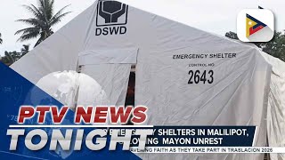 LGU sets up emergency shelters in Malilipot, Albay following #Mayon unrest LGU sets up emergency shelters in Malilipot, Albay following #Mayon unrest