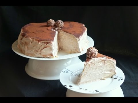 Mocha Cream Crêpe Cake - How to Make Crêpes and Crêpe Cake