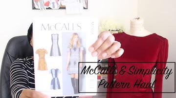 McCalls + Simplicity Pattern Haul