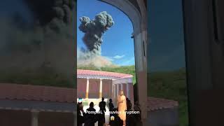 Simulación De La Erupción Del Monte Vesubio En Pompeya Smomclips