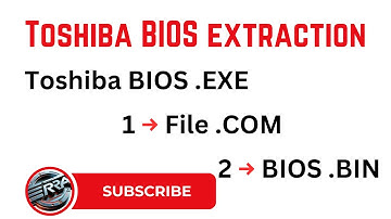 Toshiba BIOS extraction from .exe file | Easy way!
