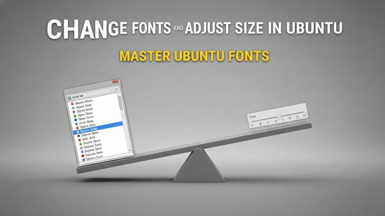 How to Change Fonts and Adjust Their Size in Ubuntu Like a Pro 🖥️ - YouTube