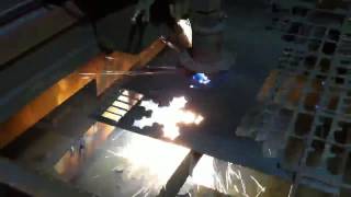 Plasma Cutting Holly Leaves