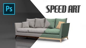 Speed art | Color Change of Provence Sofa (#Speedart)